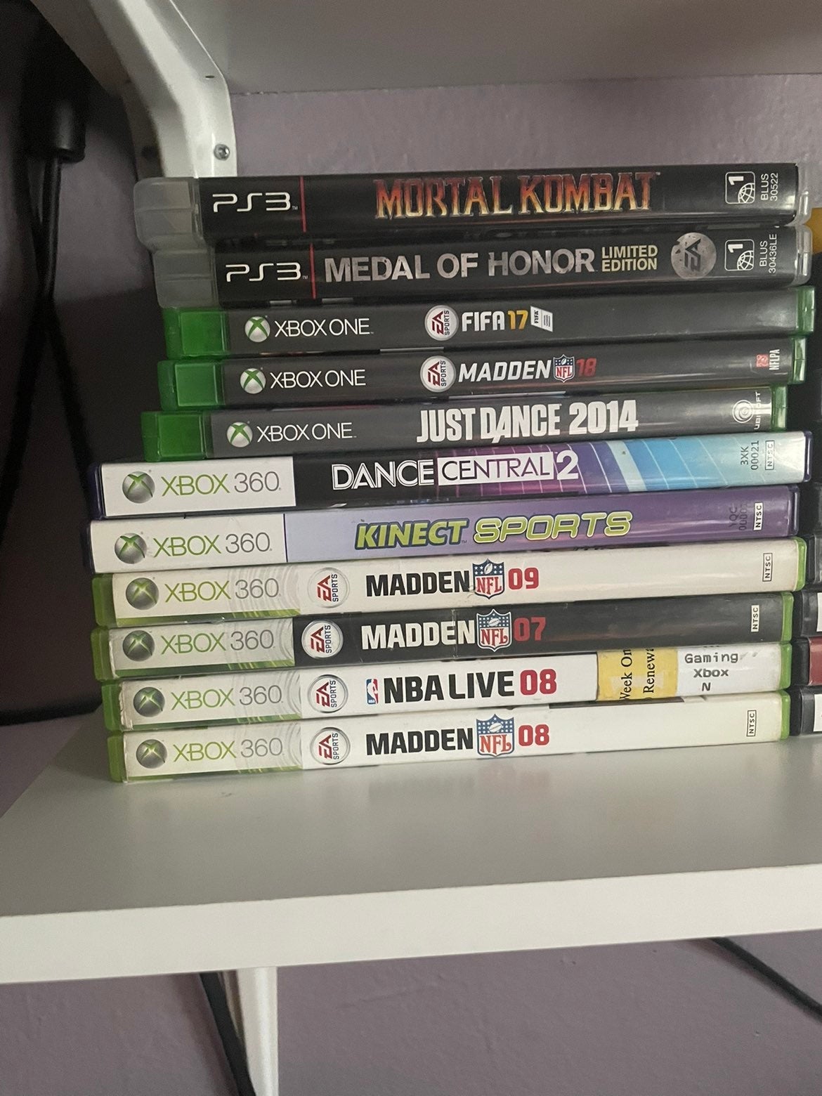 Xbox 360 xbox one ps3 games