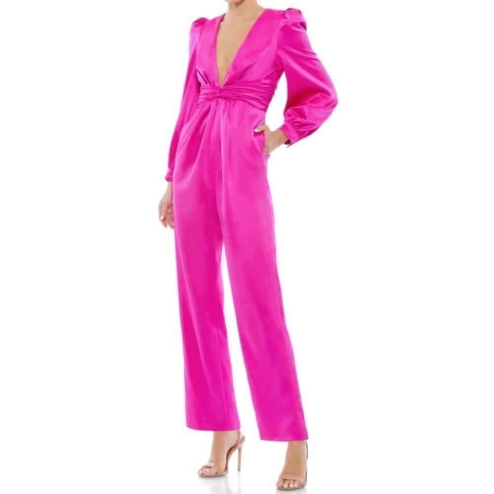 MAC DUGGAL Satin Formal Prom Wedding Guest Cocktail Party size 2 NWT