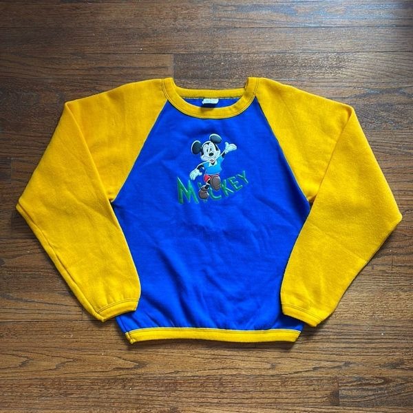Rare Vintage 60’s/70’s Walt Disney Mickey Mouse Ragland Pullover Sweatshirt