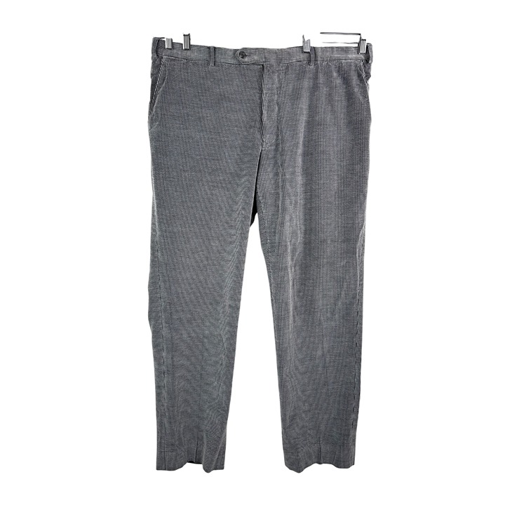 Samuel Sohn Performance Gray Flat Front Corduroy Pants Men’s preppy 42
