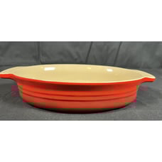 Le Creuset Oval Red Stoneware 10.5”X8” 07-27 Baking Dish
