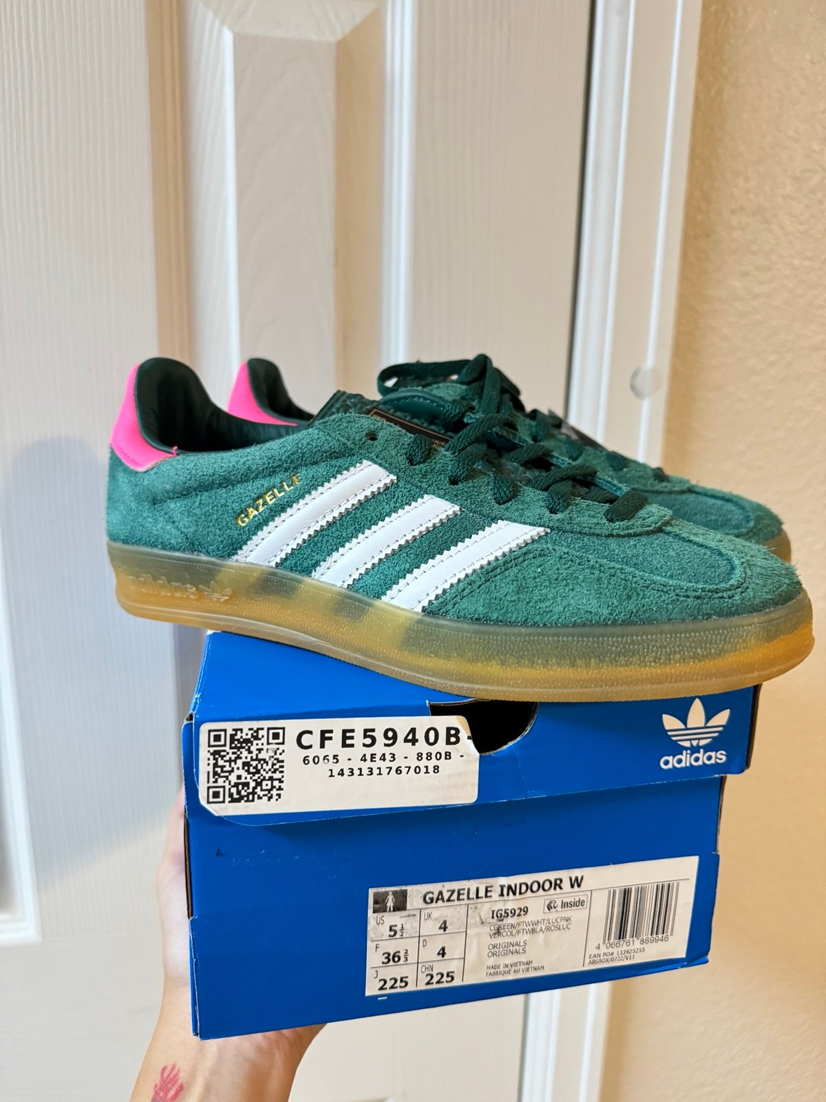 Adidas Gazelle Indoor shoes W5.5
