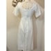Anthropologie Alene Embroidered Lace Midi Dress White XS/O