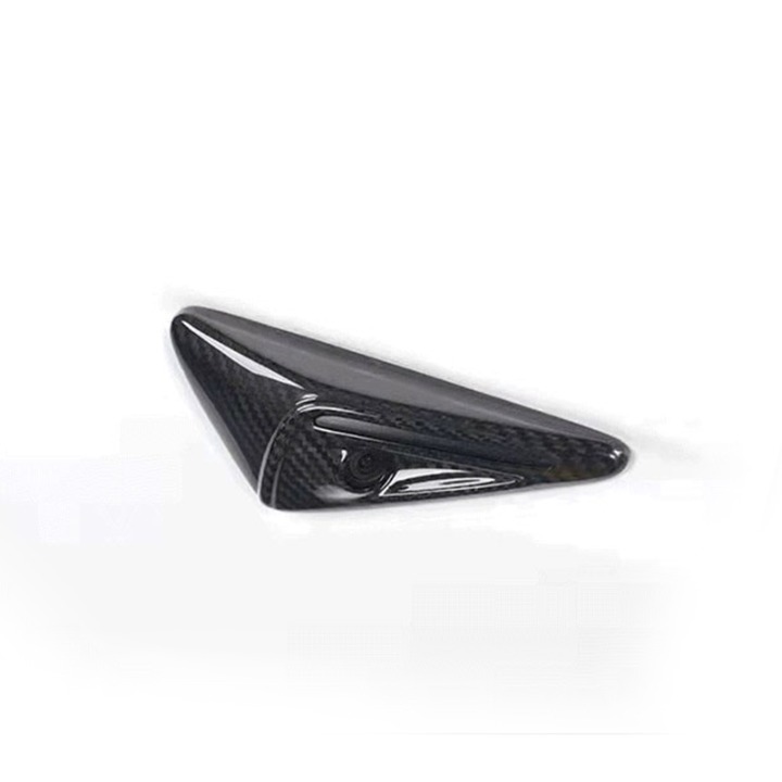 New Tesla Model 3 / Model Y Real Carbon Fiber Side Fender Camera Vent Cover Trim