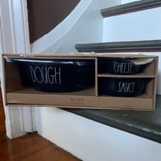 Rae Dunn DOUGH, CHEESE & SAUCE Bowls set