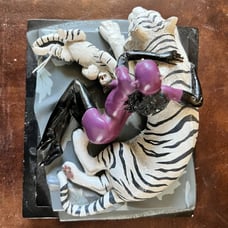 Cold-cast porcelain sculpture