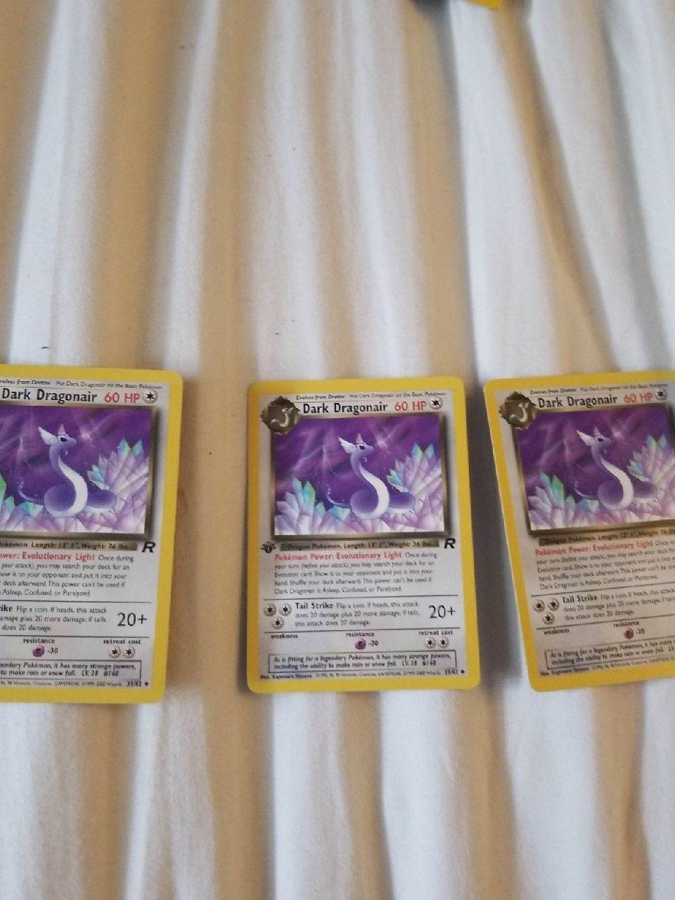 3 rare Dark Dragonairs