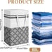 2 Pack 80L Large Laundry Hamper, Collapsible Laundry Baskets Waterproof
