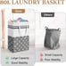 2 Pack 80L Large Laundry Hamper, Collapsible Laundry Baskets Waterproof
