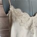 Abercrombie & Fitch champagne satin and lace cami bodysuit size small