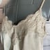 Abercrombie & Fitch champagne satin and lace cami bodysuit size small