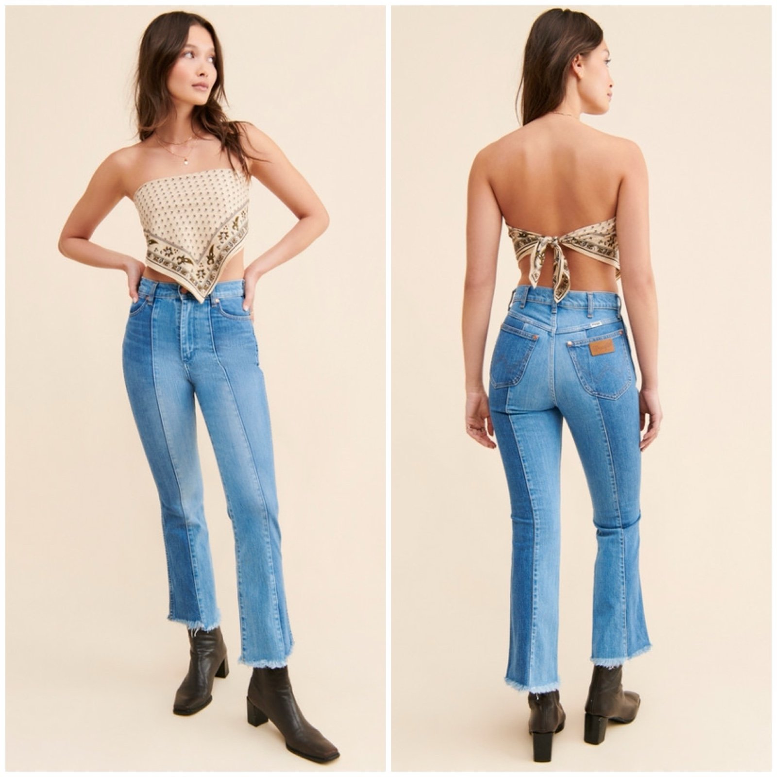 Wrangler Wrock High Rise Kick Flare Jeans