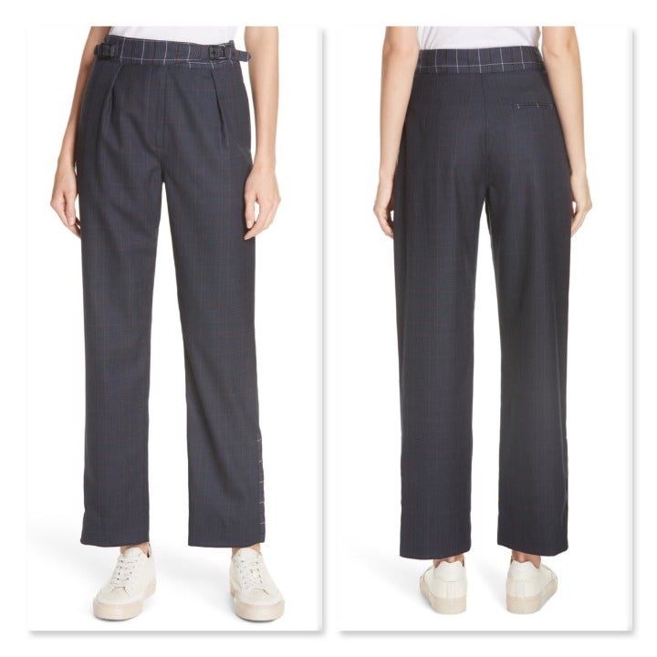 Rag & Bone James Plaid Wool Blend Pants.