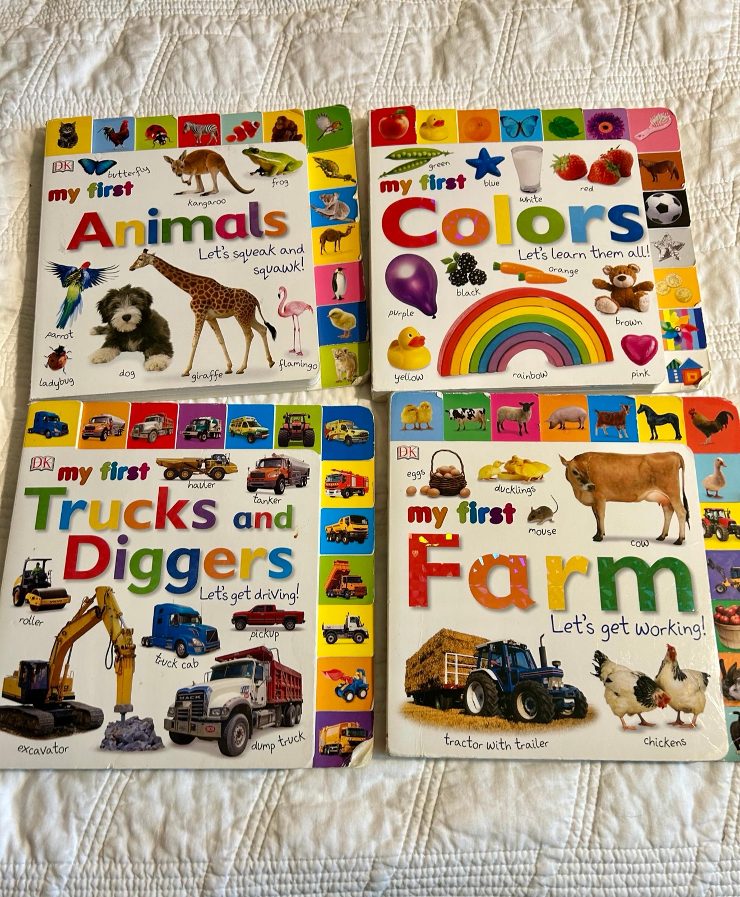 DK “my first” board tab books bundle of 4