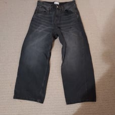 Asos design black baggy jeans size 34/32