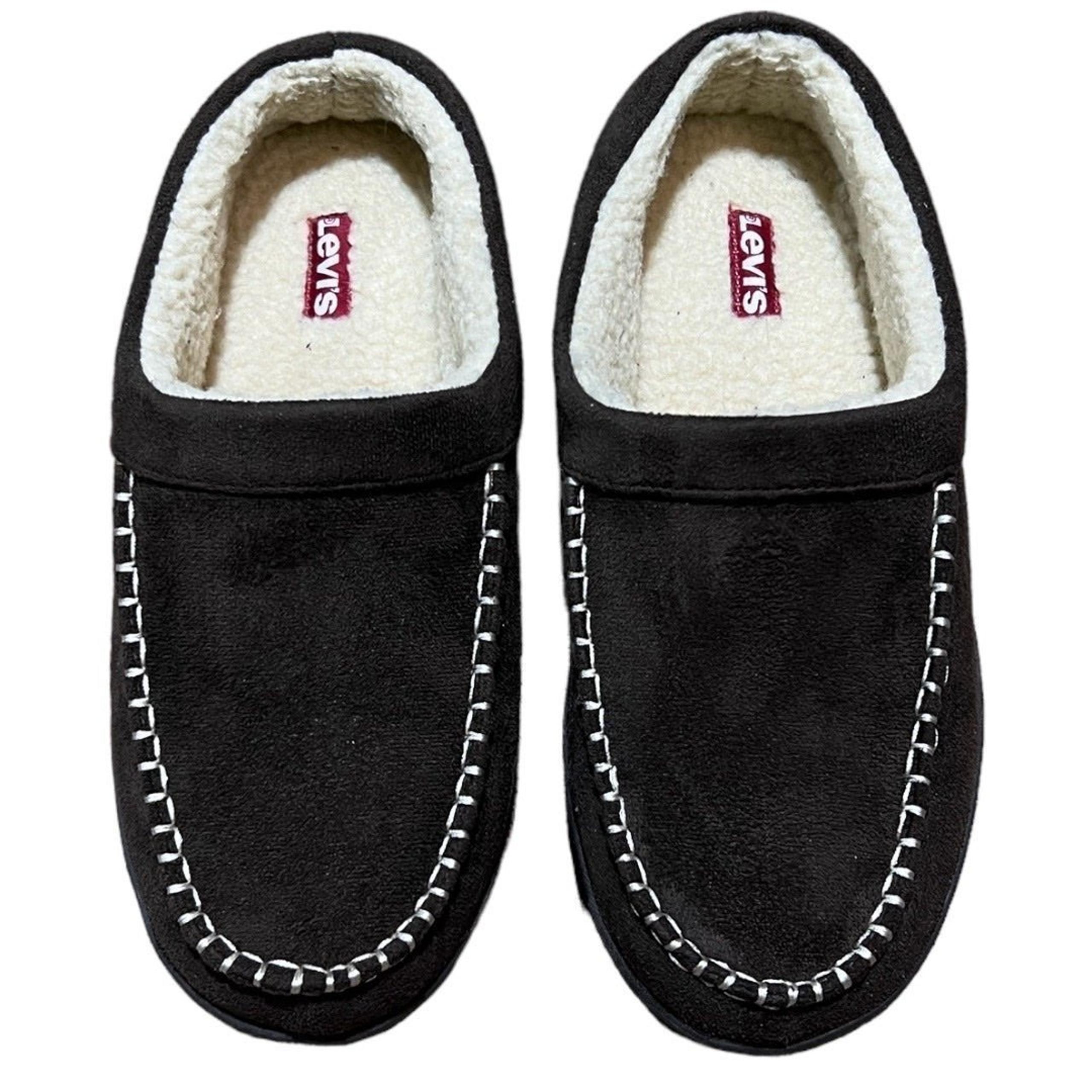 Levi's Harbin Microsuede Clog House Shoes Slippers Brown Men's 8-9