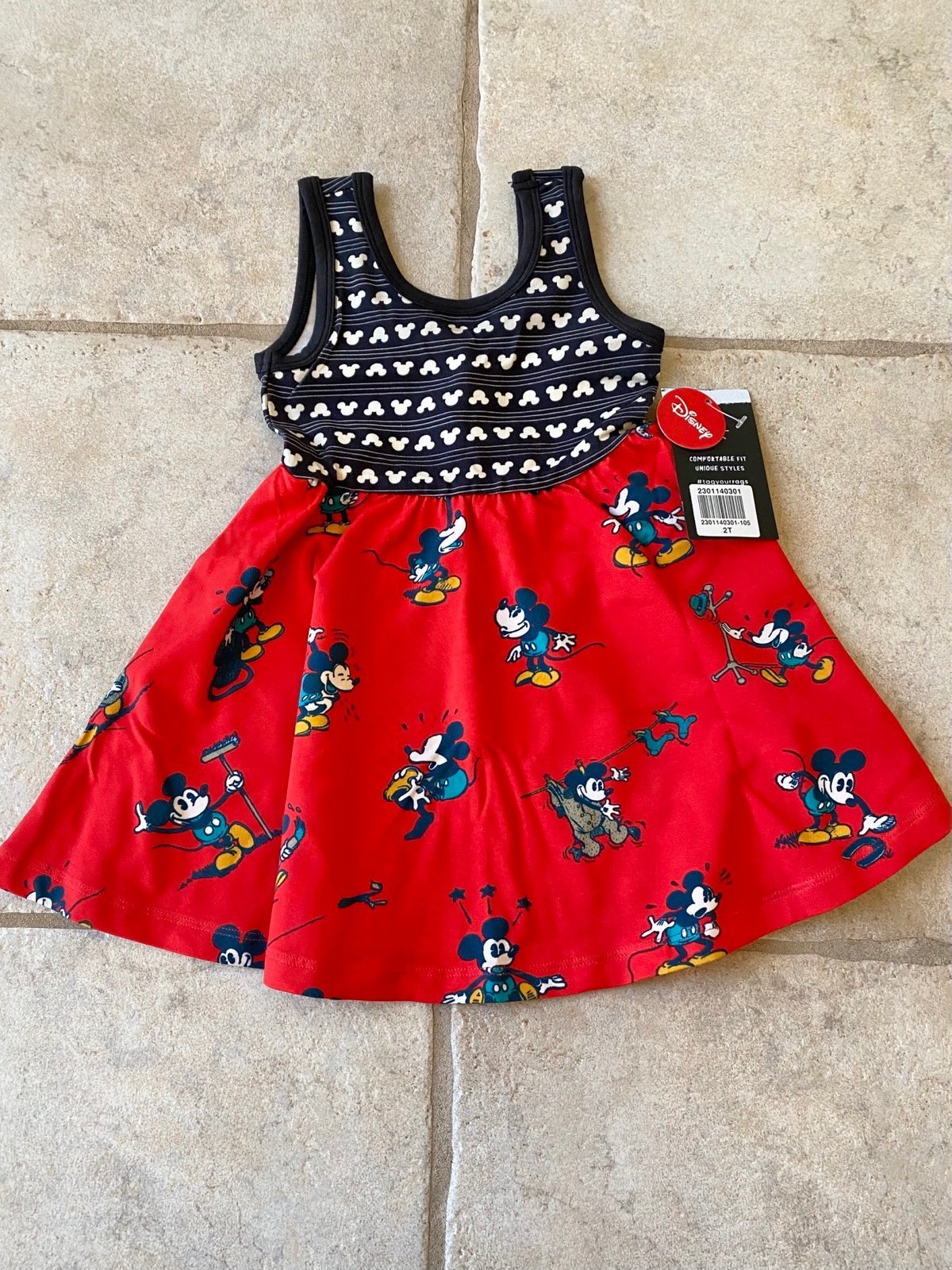 2T Rags to Raches “Mickey in Motion” Dress