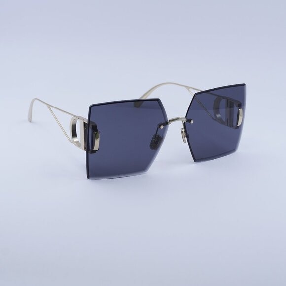 New Dior 30MONTAIGNE S7U B0A0 Sunglasses - Gold Frame, Grey Lenses