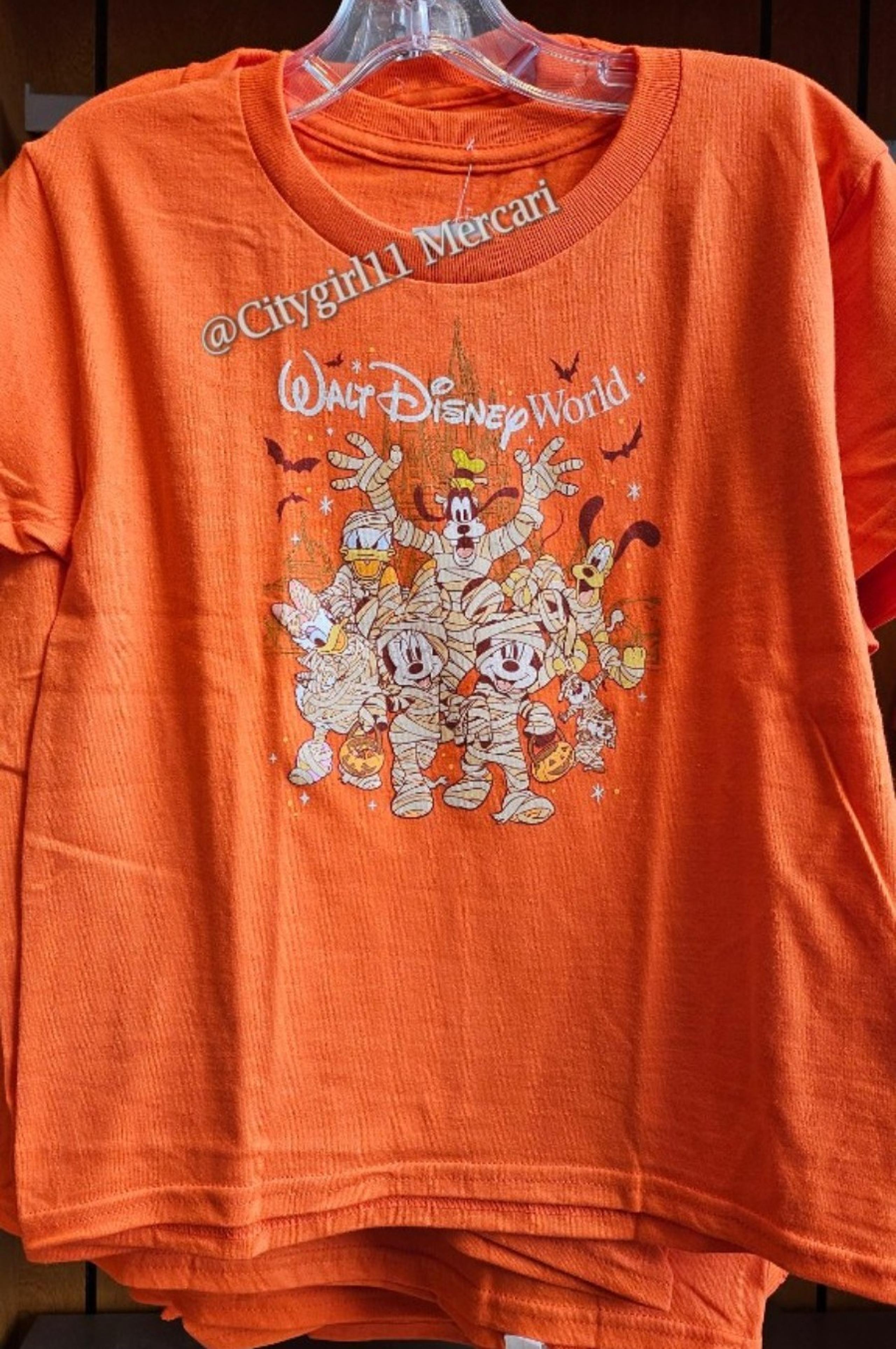 NEW Walt Disney World Kids Unisex T-shirt Large Mummy Mickey Donald Minnie Goofy