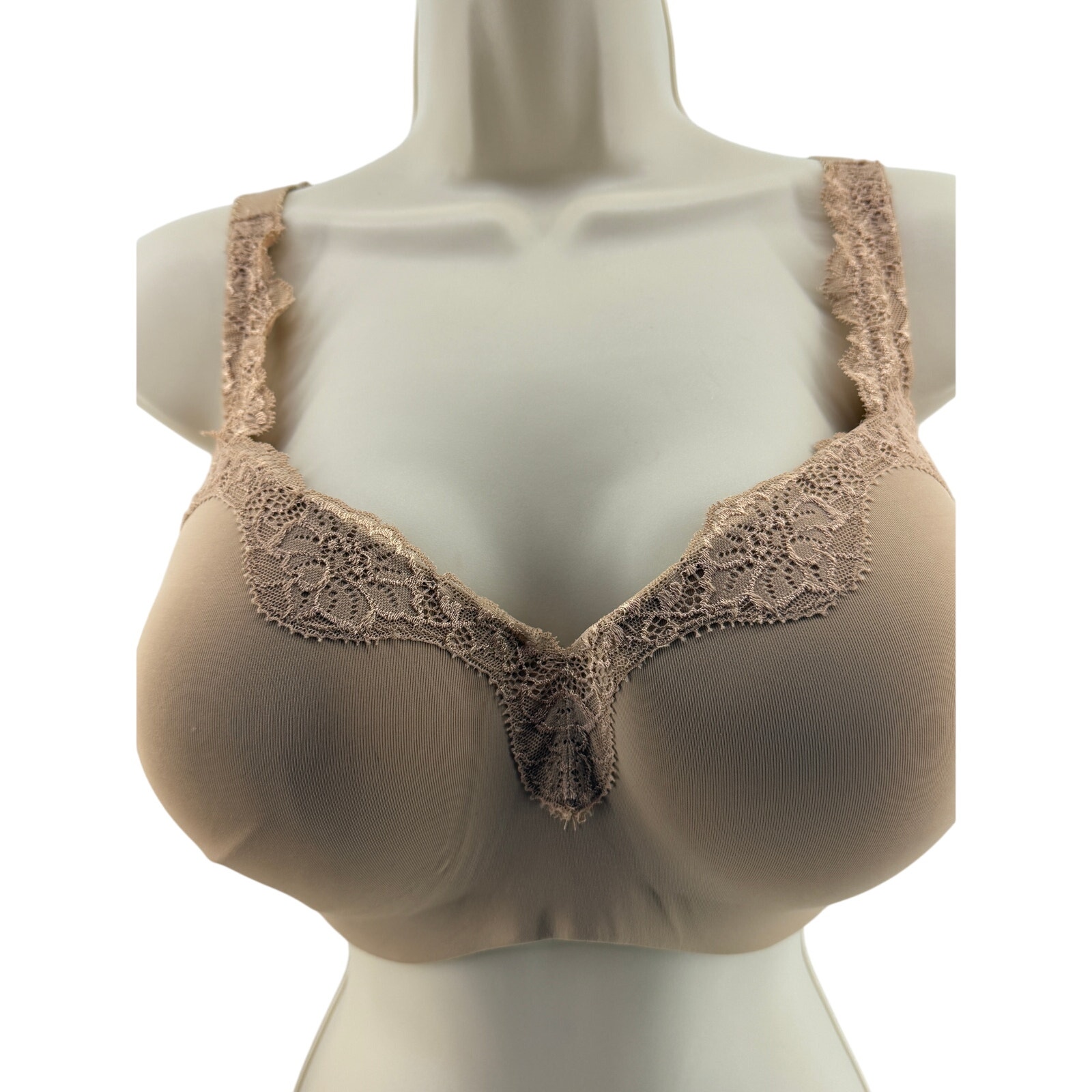 Le Mystere Dream Tisha Lace Full Busted Bra 34G Beige