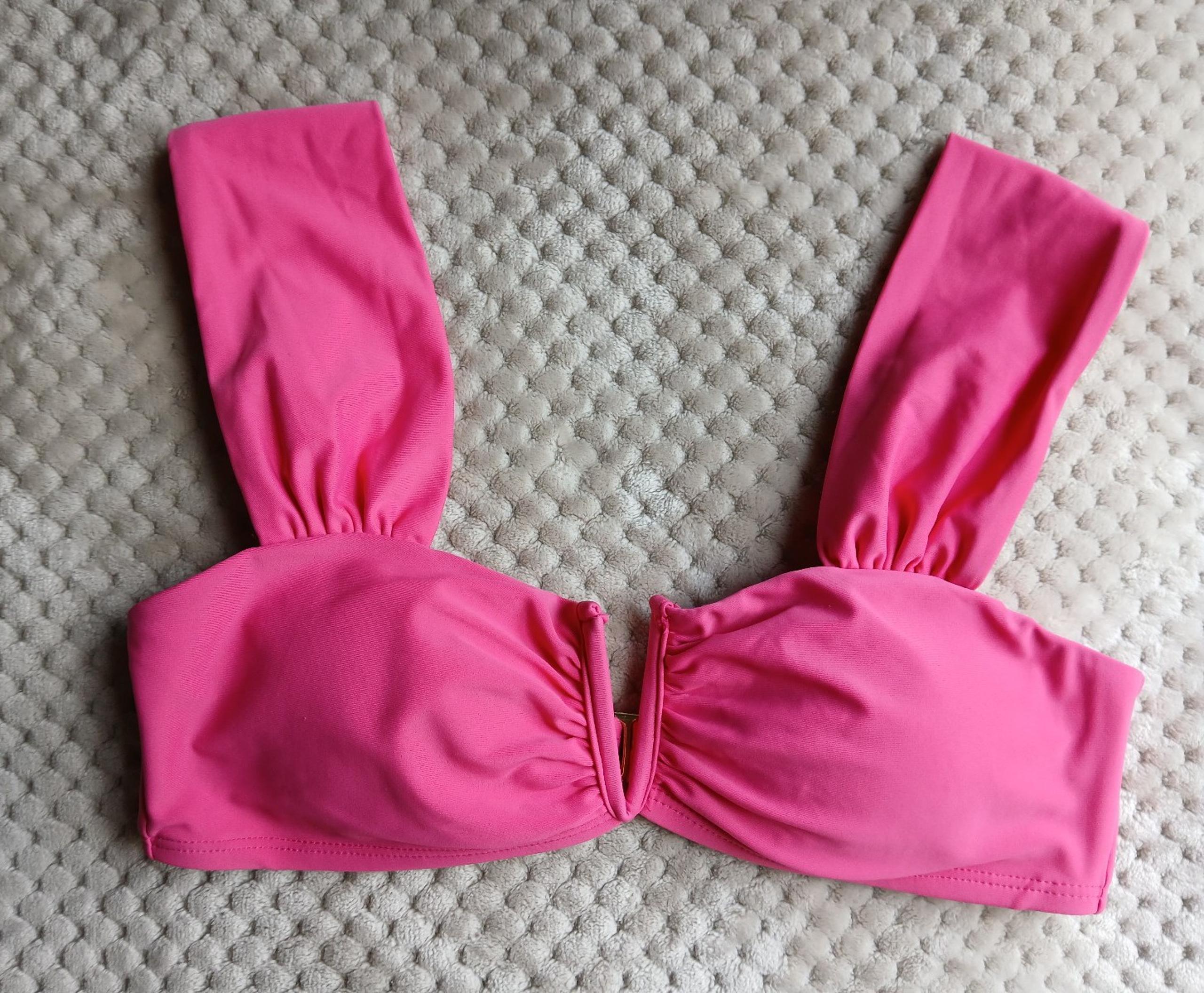 NWOT Size Small Time and Tru Pink Bikini Top Bathing Suit Swimwear Ladies women