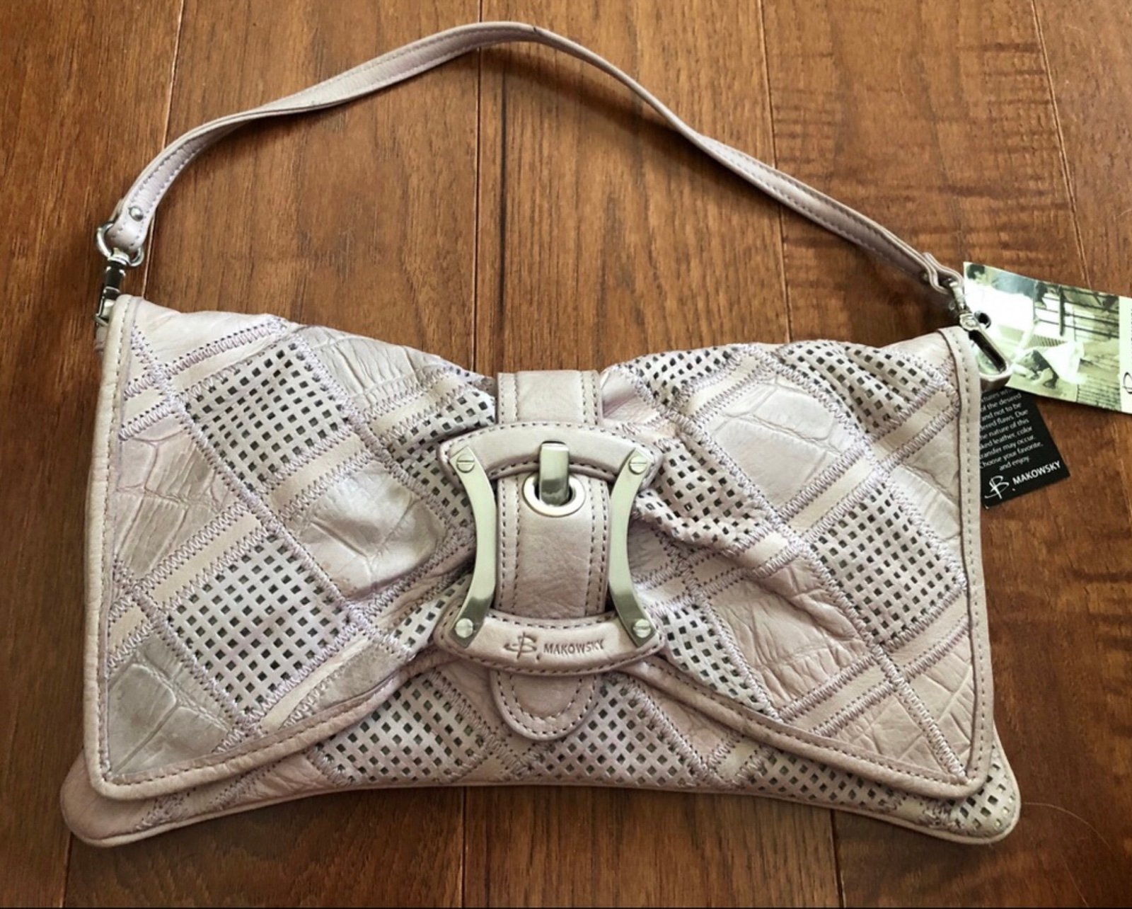 B. Makowsky Lilac Cairo Clutch