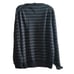 TOMMY HILFIGER Sweater Blue White Horizontal Stripes V-neck Pullover Large