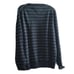 TOMMY HILFIGER Sweater Blue White Horizontal Stripes V-neck Pullover Large