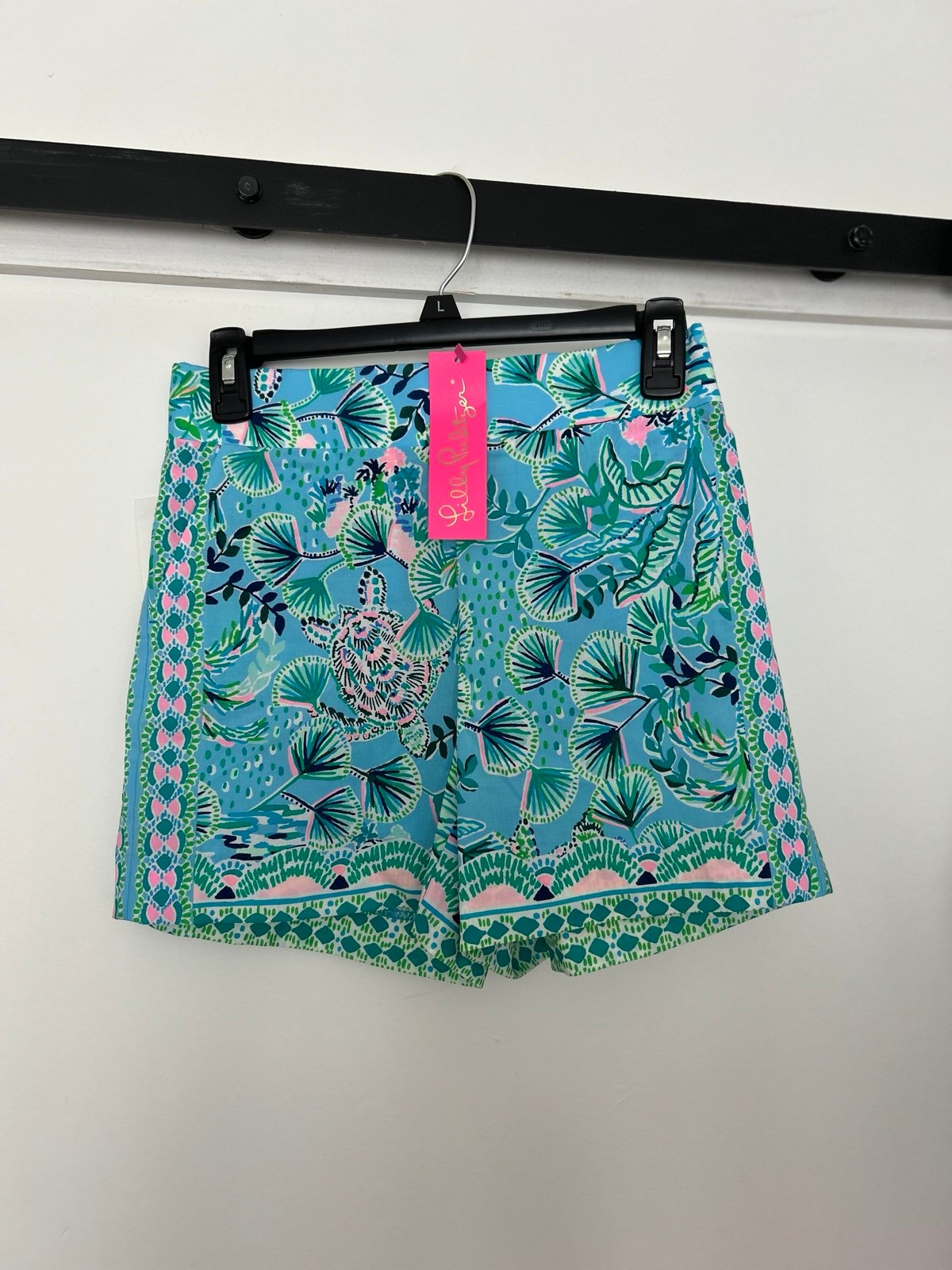 Lilly Pulitzer 5” Neilah Shorts Frenchie Blue Mosaic Shells XSMALL 98 NWT