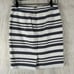 J.Crew Womens Straight Skirt White Black Mini Back Slit Lined Petites 4P New