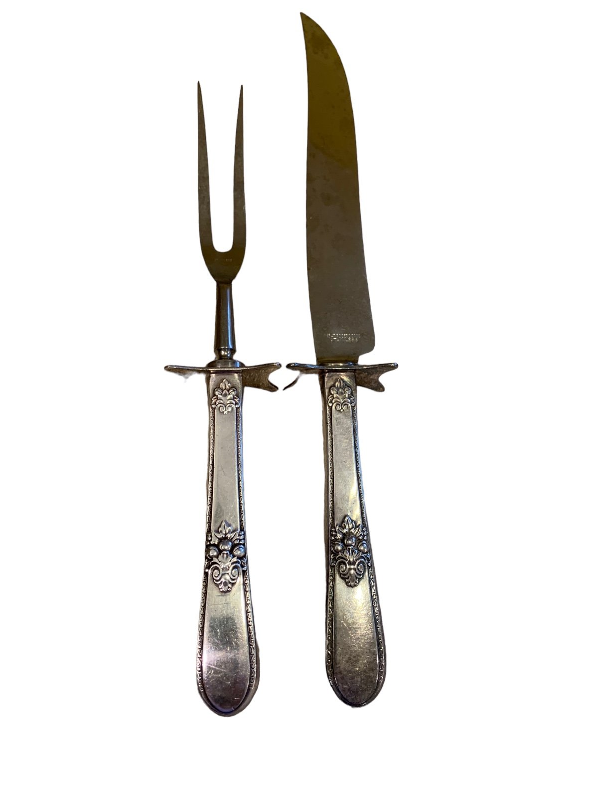 1847 Rogers Bros silver plate carving set