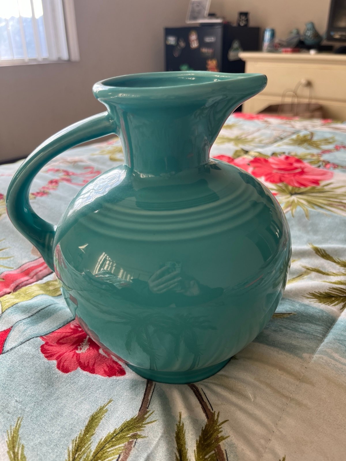 ***BEAUTIFUL*** Fiesta Ware turquoise carafe