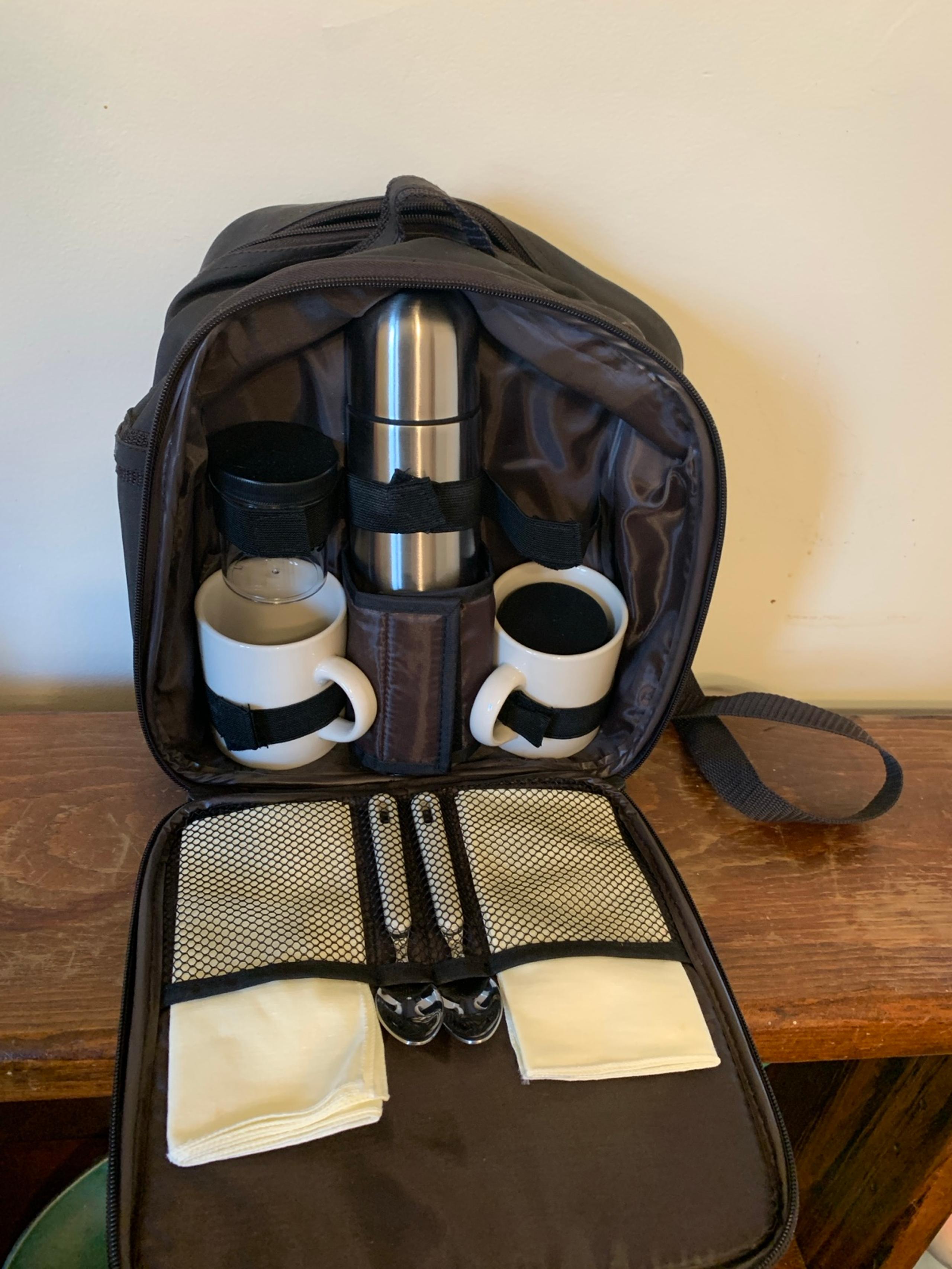 Gevalia Coffee to go Picnic Backpack - thermos and mugs for coffee date for two!