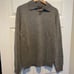 Neiman Marcus Men’s Gray Johnny collar athletic fit cashmere sweater Size XL NWT