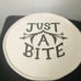 Threshold Stoneware “”JUST A BITE “”Round Platter