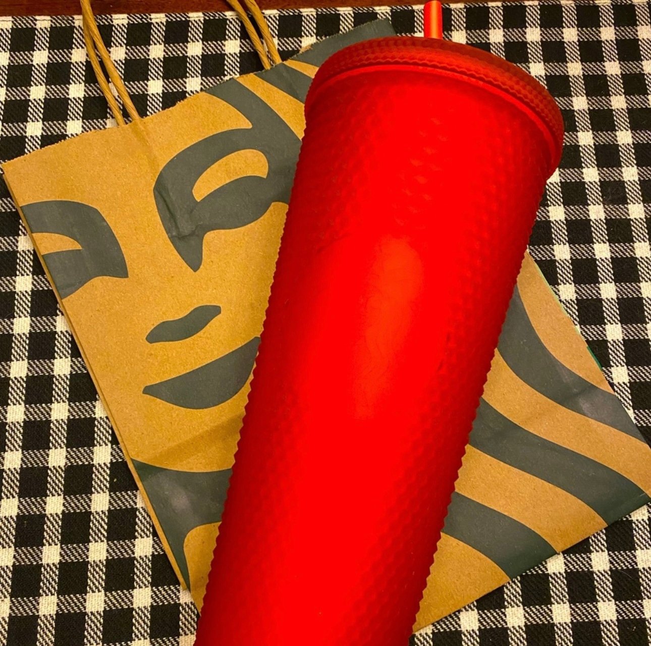 Starbucks Tumbler Matte Red Soft Touch