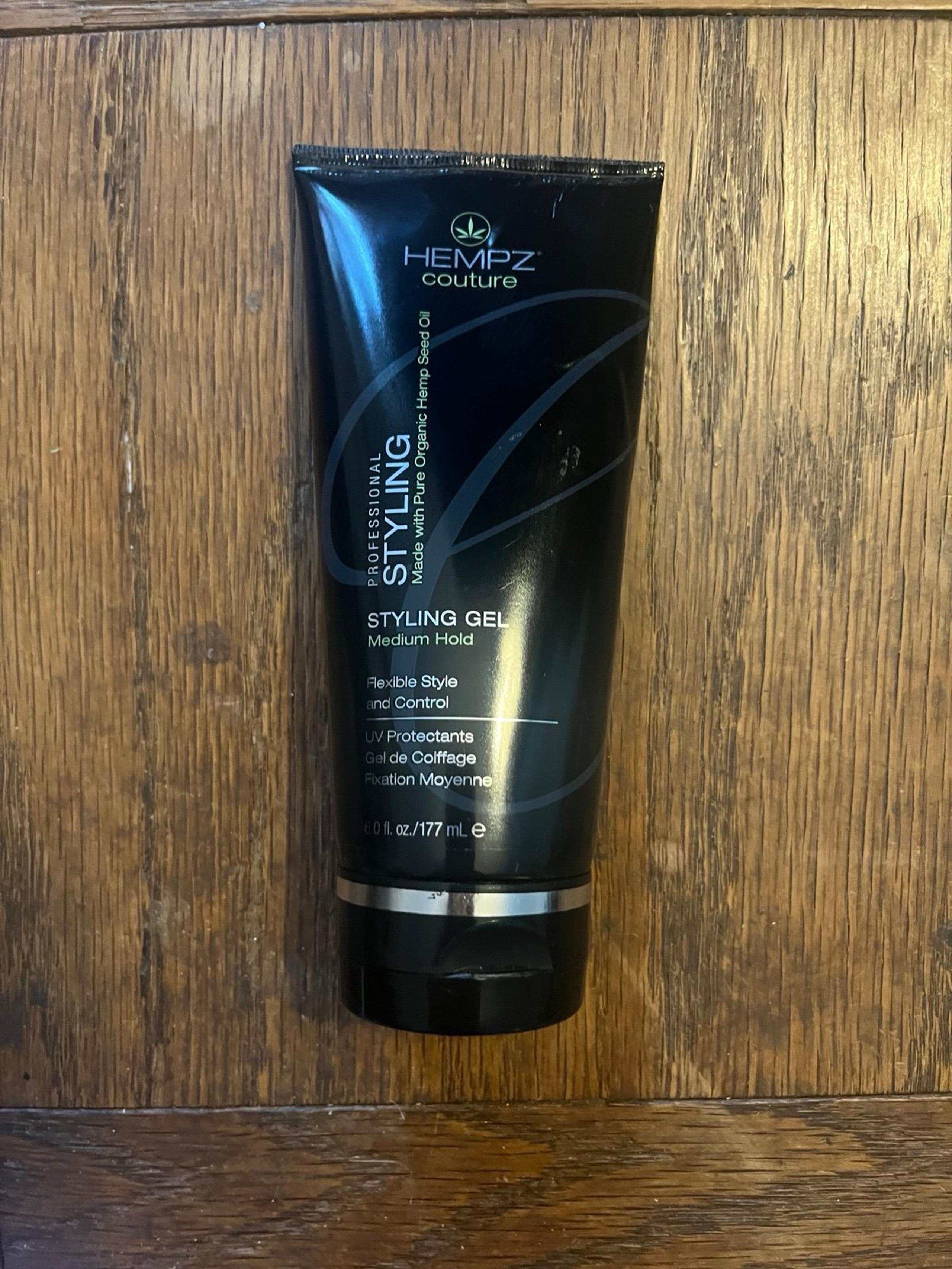 Hempz Couture Professional Styling Gel Hold, Medium, 6 oz.