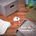 Set of 2 Decorative File Box Organizer, Collapsible Linen File Cabinet - NEW!