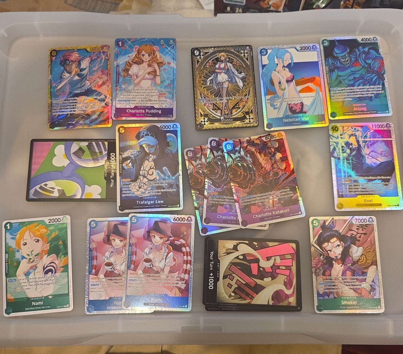 One piece card lot