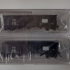 Buford N-Scale 3-bay offset side hopper Central of Georgia 2 pack NIB black