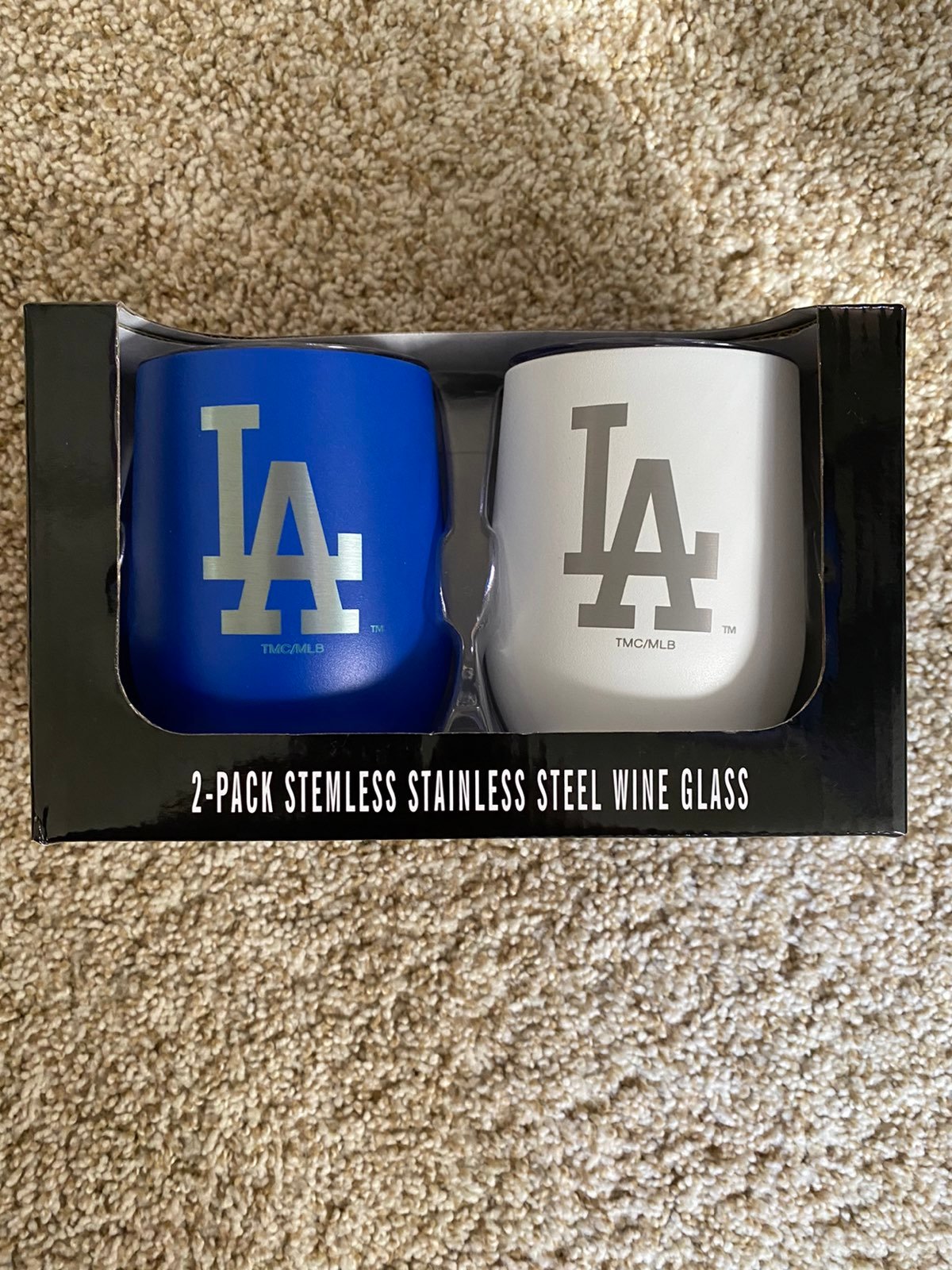 2-Pack LA Stemless Stainless Steel Wine