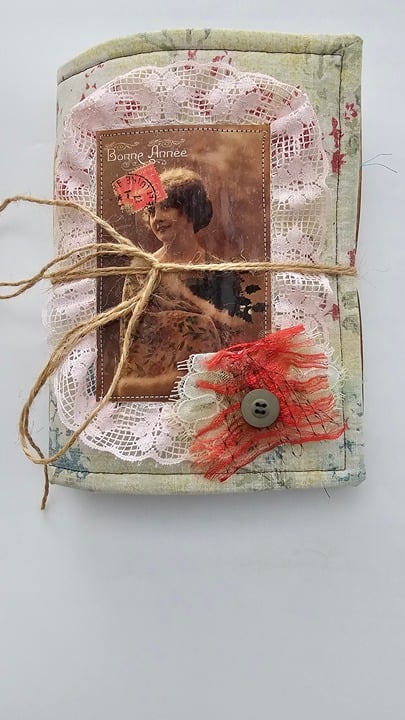 Handmade Junk Journal (New Year Lady)