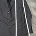 Pierre Cardin 44R Black On Black Striped Wool Suit Pants 38