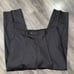 Pierre Cardin 44R Black On Black Striped Wool Suit Pants 38