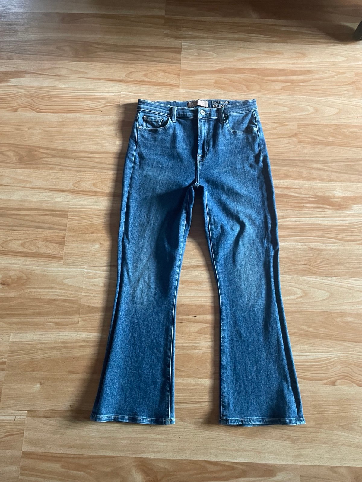 Awesome 7 For All Mankind High Waist Slim Kick Flare Jeans - Sz 29