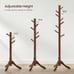 8 Hooks Coat Rack Solid Wood Free Standing Coat Rack FREE Express Shipping USA