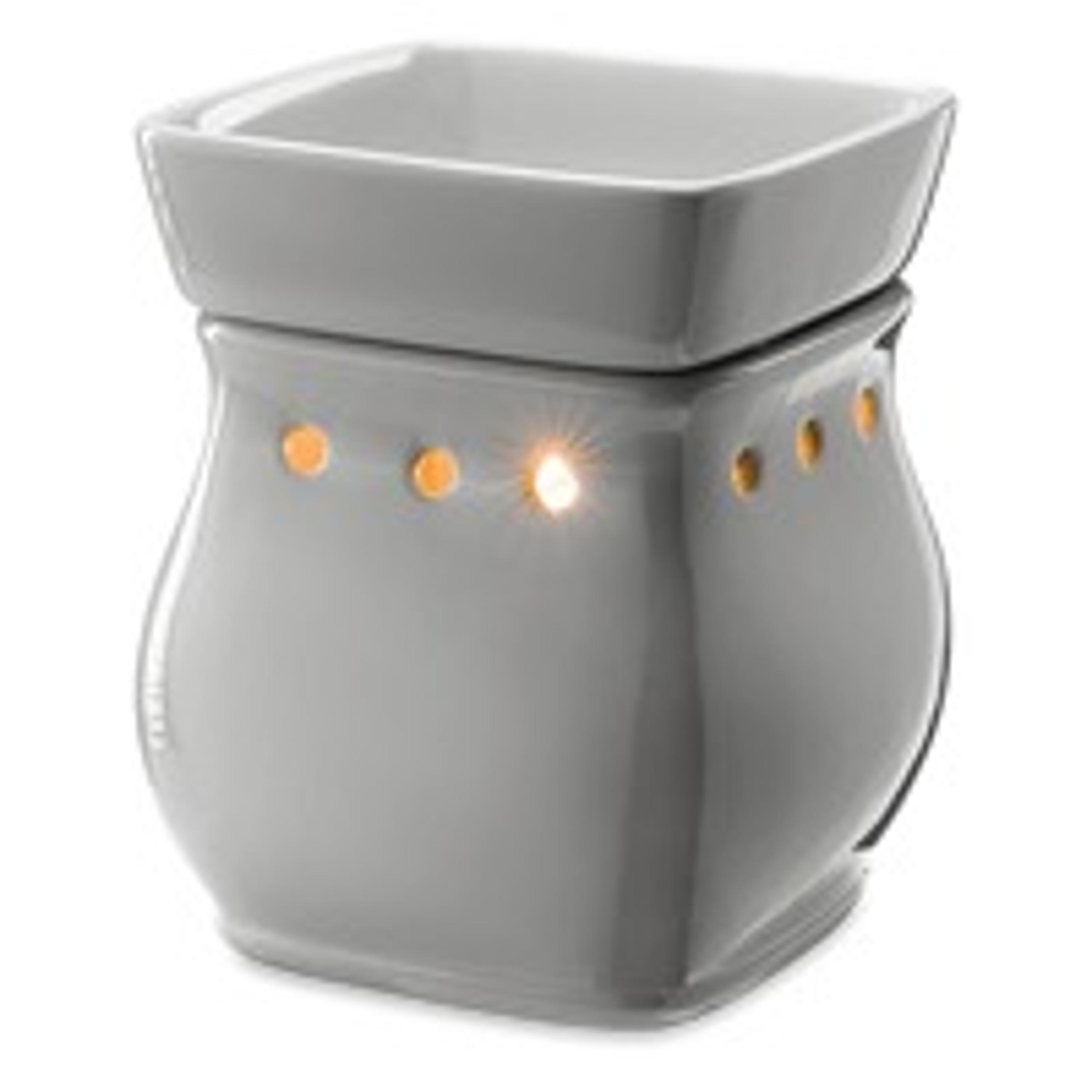 Scentsy Classic Curve Gloss Gray Warmer