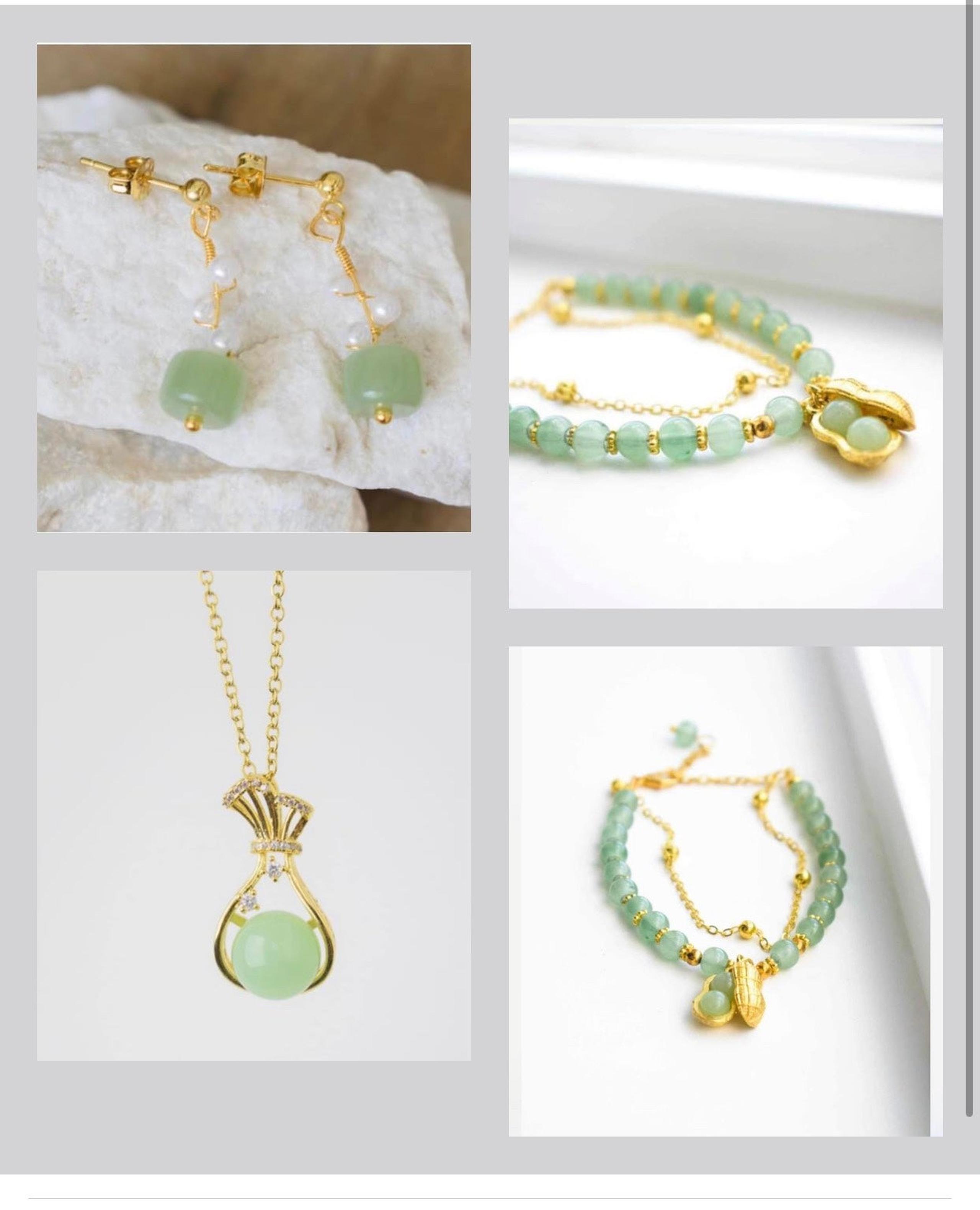 Jade jewelry Gift set