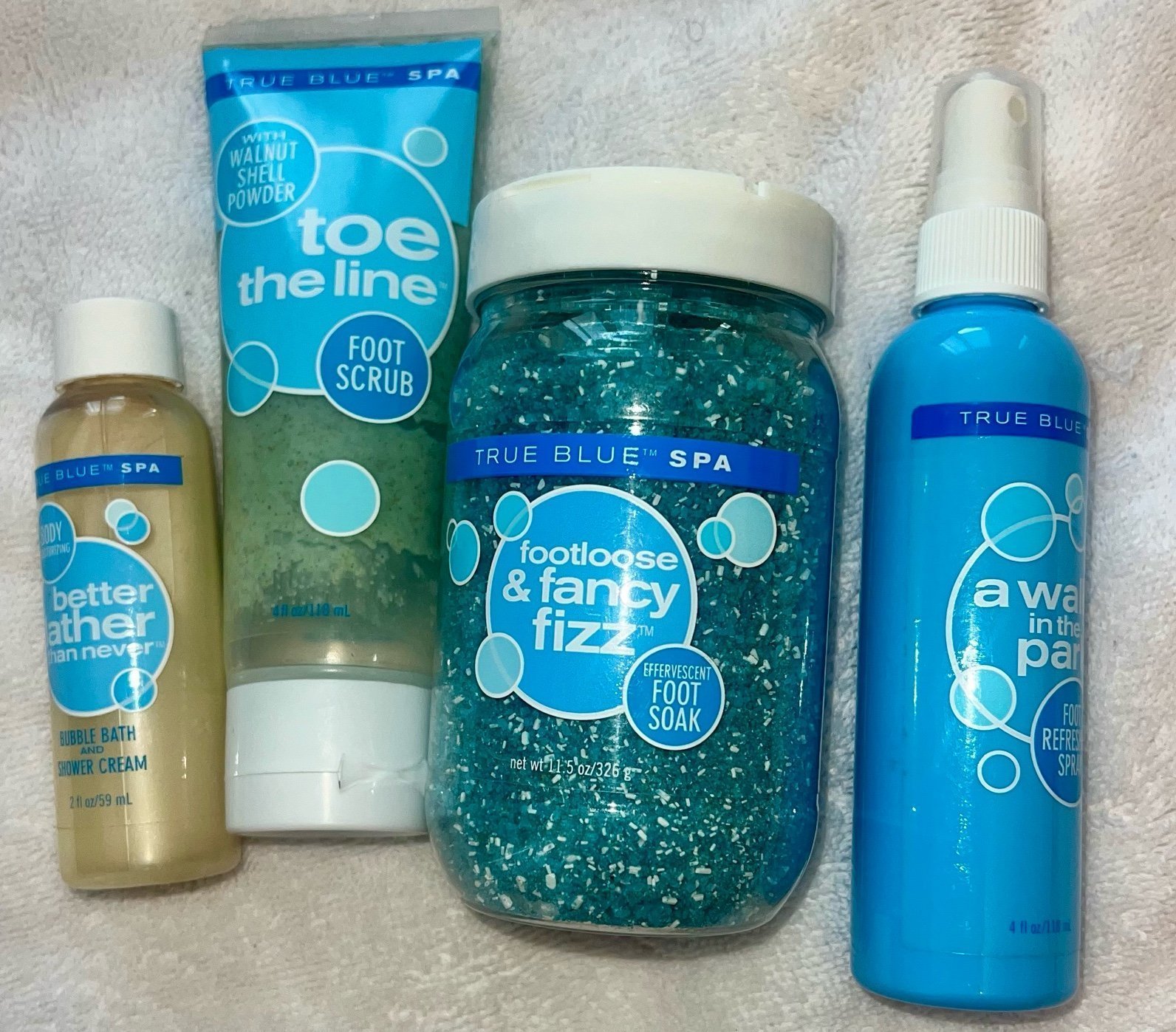 true blue spa foot care bundle.