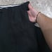 Canali Mens Wool Dress Pants Size 54R Black Plaid Mid Rise Straight Leg Pockets
